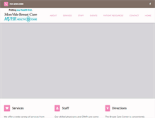 Tablet Screenshot of breastsurgeonsofpittsburgh.com